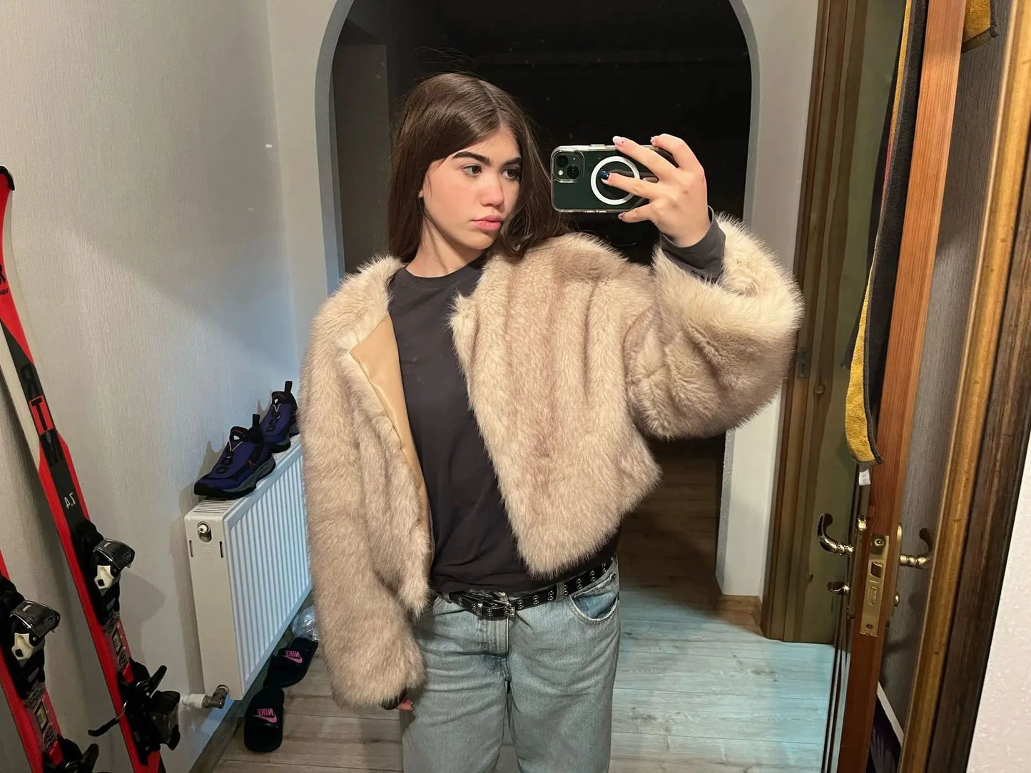 Fur Coat Short Tokas Fur Casual Women's