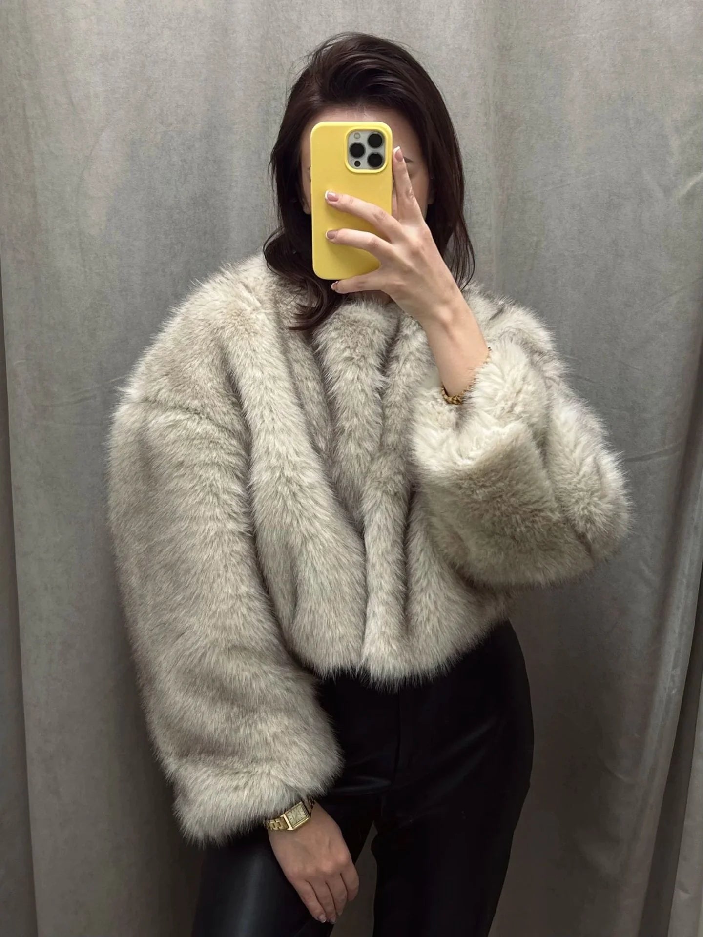 Fur Coat Short Tokas Fur Casual Women's