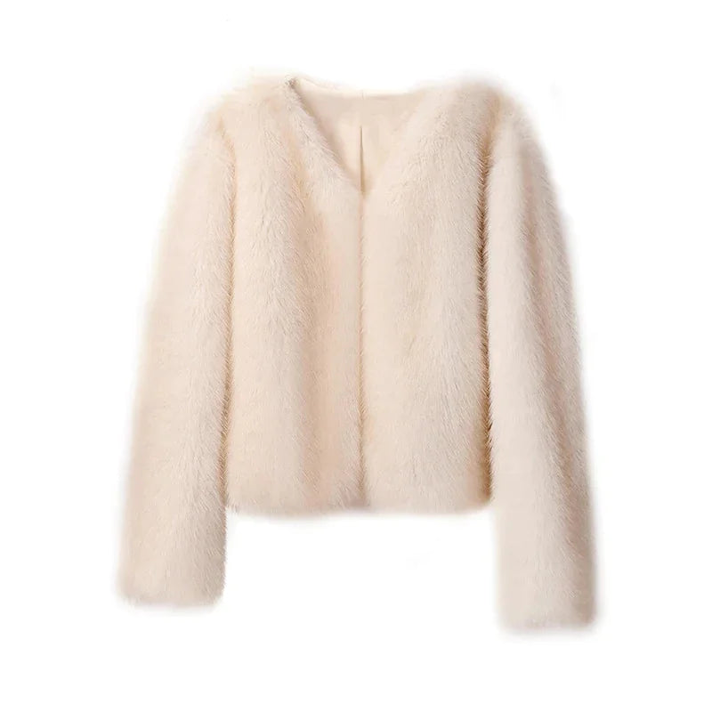 Fur Coat Short Tokas Fur Casual Women's