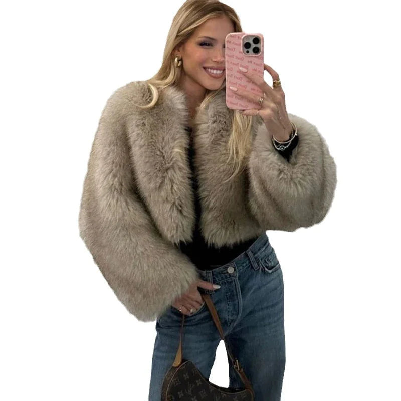 Fur Coat Short Tokas Fur Casual Women's