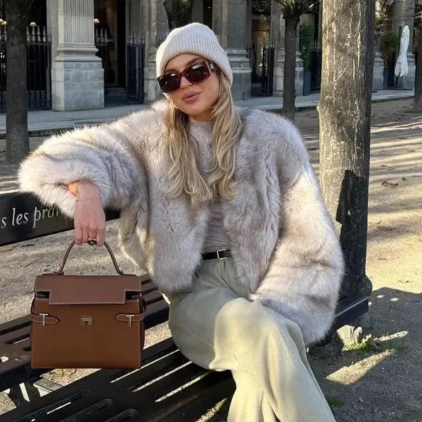 Fur Coat Short Tokas Fur Casual Women's
